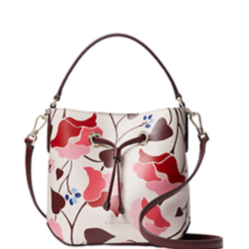 Kate Spade New York Eva Nouveau Bloom Small Bucket Bag Euc